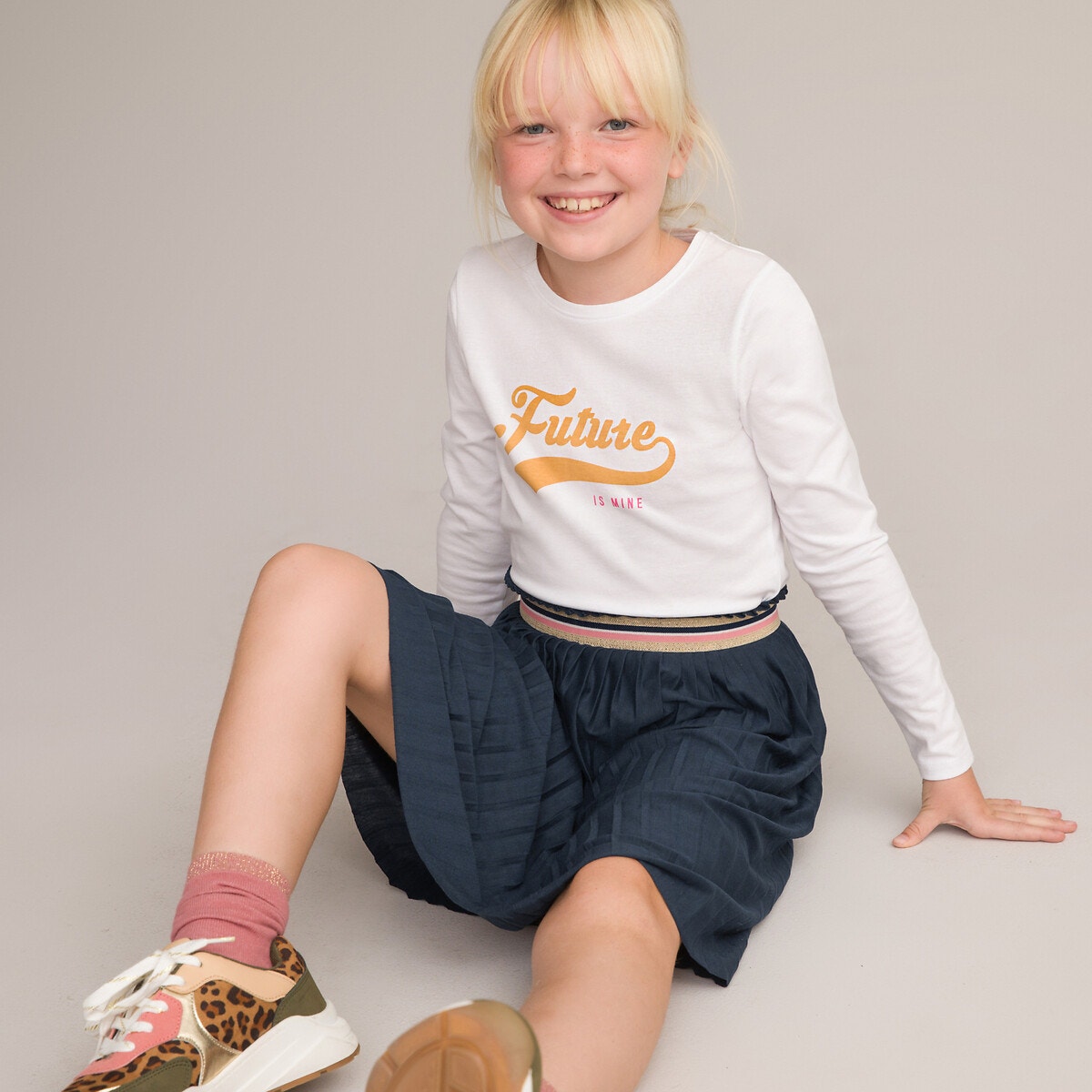 Μακρυμάνικη μπλούζα με τυπωμένο κείμενο