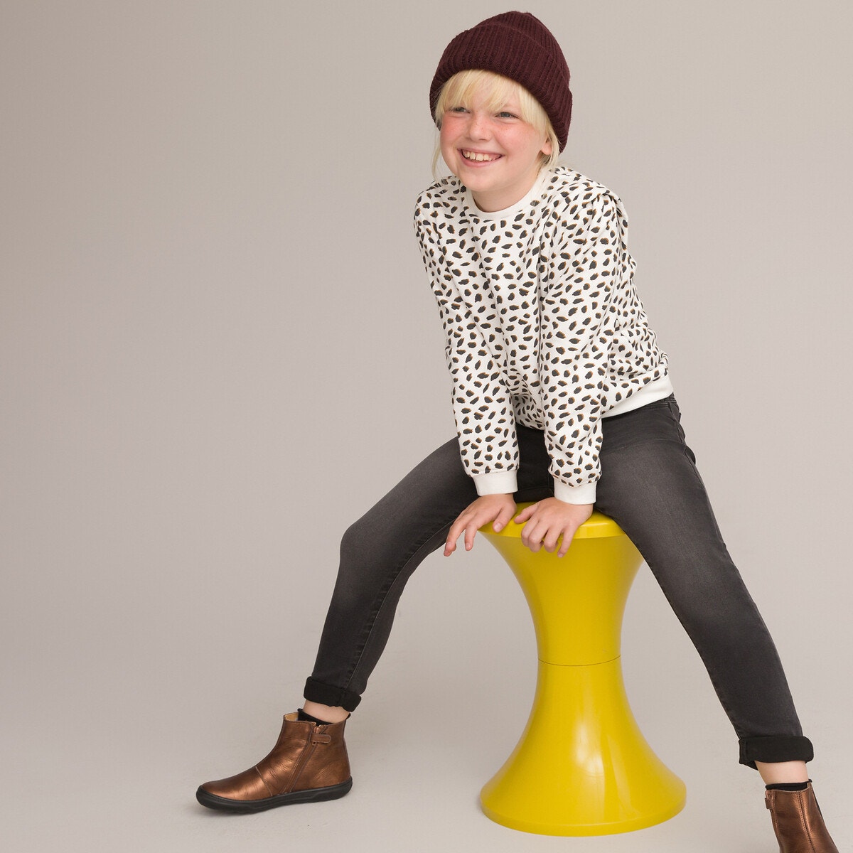 Φούτερ με στρογγυλή λαιμόκοψη