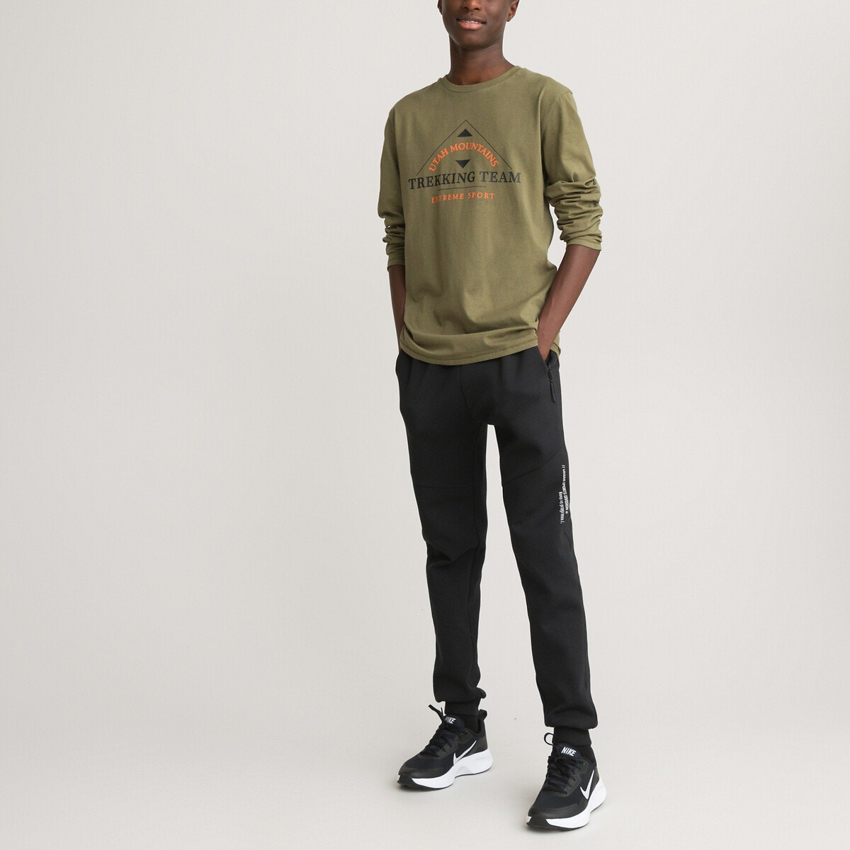 Μπλούζα με μακριά μανίκια και στάμπα