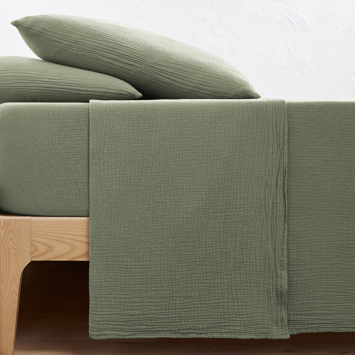 Μονόχρωμο σεντόνι από βαμβακερή γάζα 150x250 cm