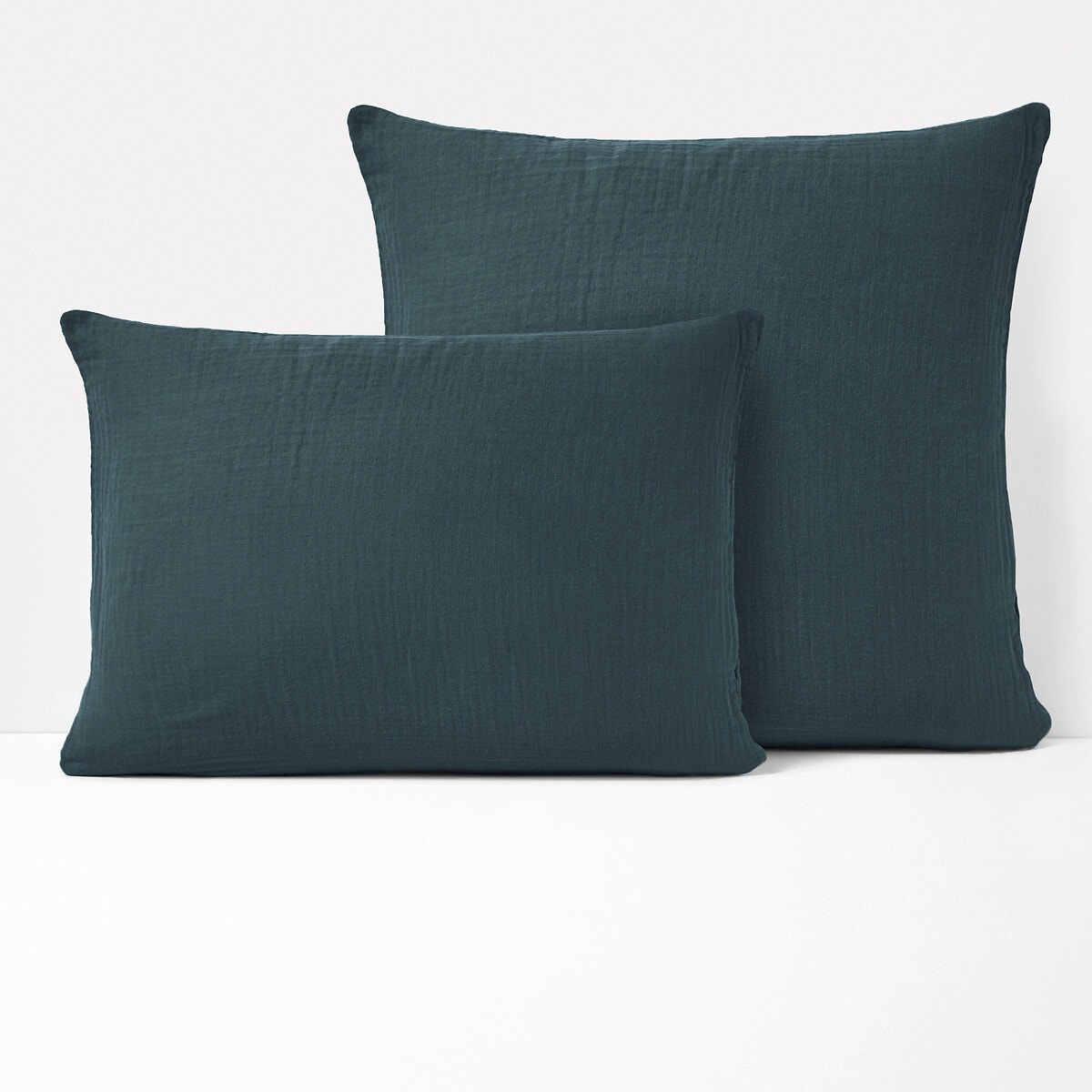 Μονόχρωμη μαξιλαροθήκη από βαμβακερή γάζα 50x70 cm