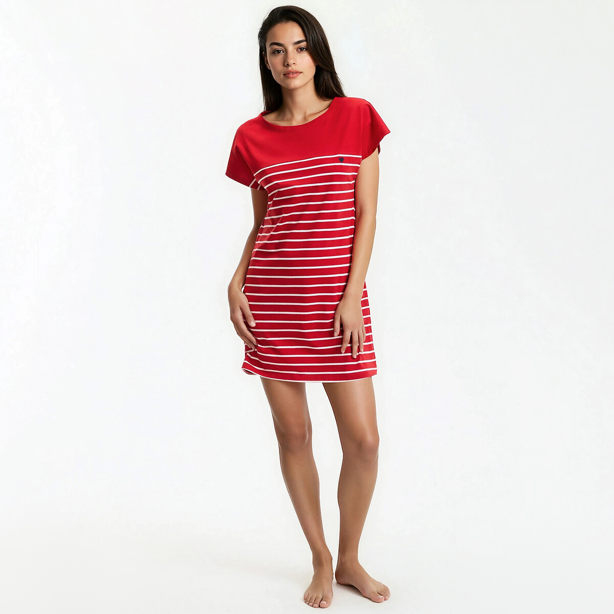 Κοντομάνικο ριγέ νυχτικό