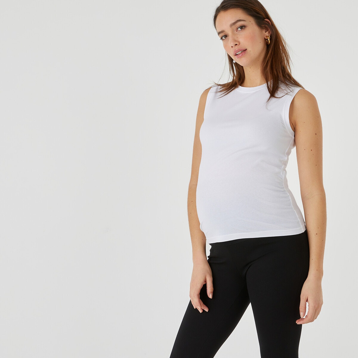Μόδα > Γυναικεία > Ρούχα > T-shirt, αμάνικες μπλούζες > Αμάνικες μπλούζες Σετ 2 αμάνικες μπλούζες εγκυμοσύνης από οργανικό βαμβάκι