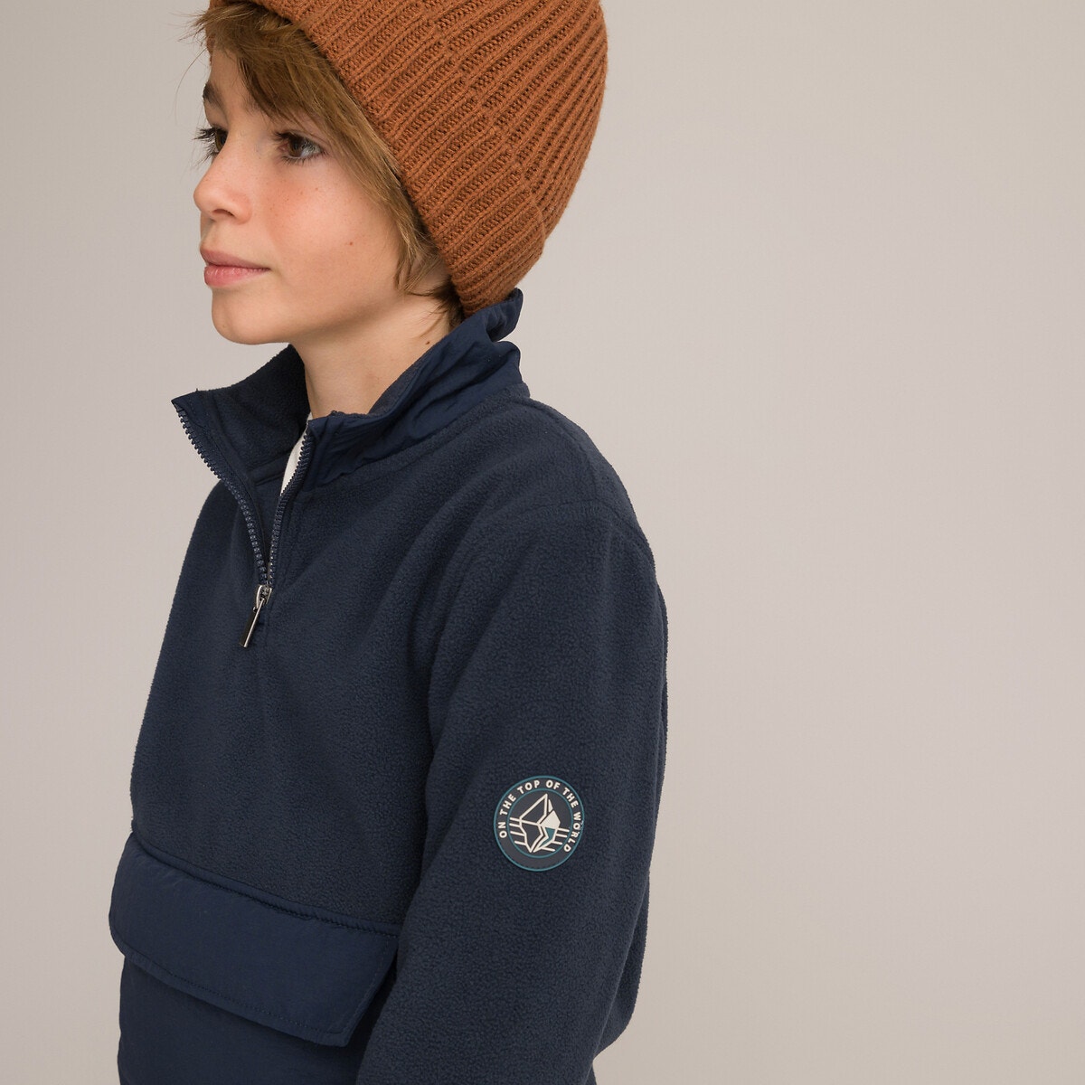 Φούτερ με όρθιο γιακά από φλις