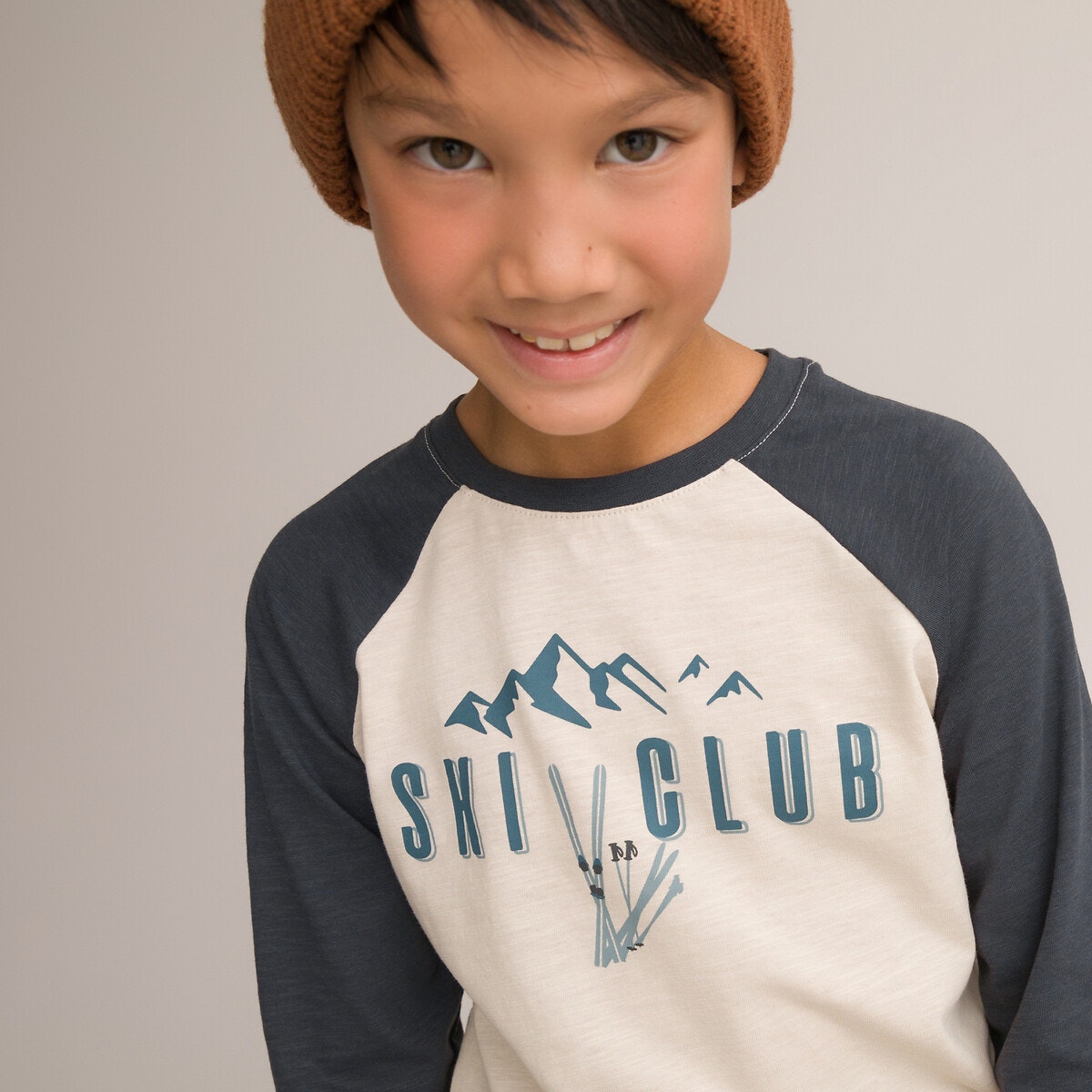 Μακρυμάνικη μπλούζα με κείμενο μπροστά