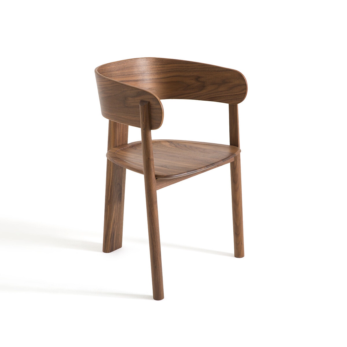 Πολυθρόνα από ξύλο καρυδιάς Marais, σχεδίασης E. Gallina