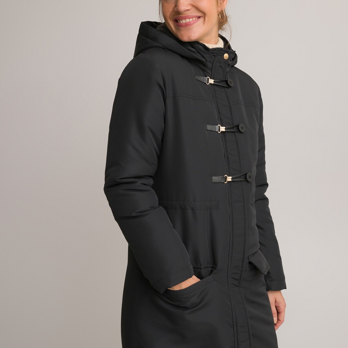 Μίντι παρκά με φερμουάρ