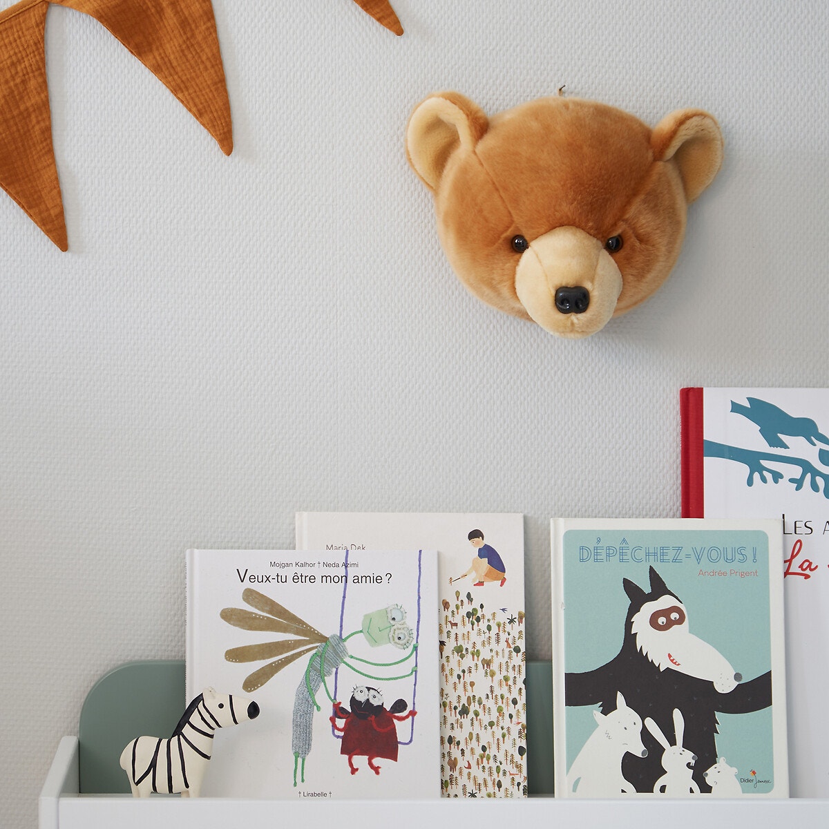 Παιδικό διακοσμητικό τοίχου με κεφάλι αρκούδας, Hayi