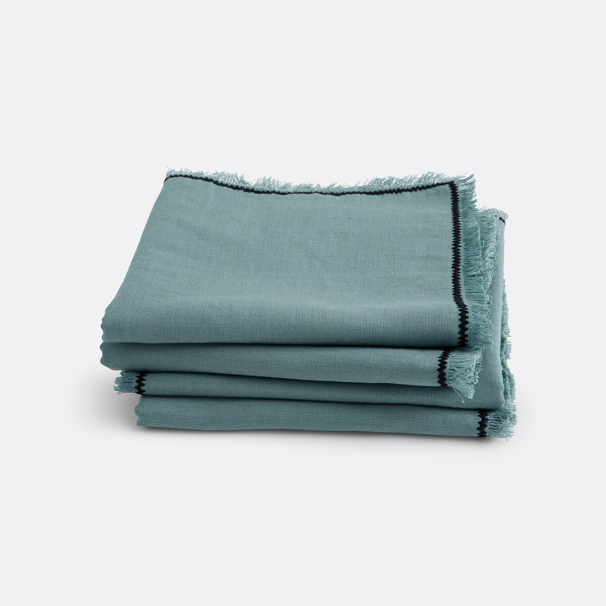 Σετ 4 πετσέτες φαγητού από λινό βαμβάκι 45x45 cm