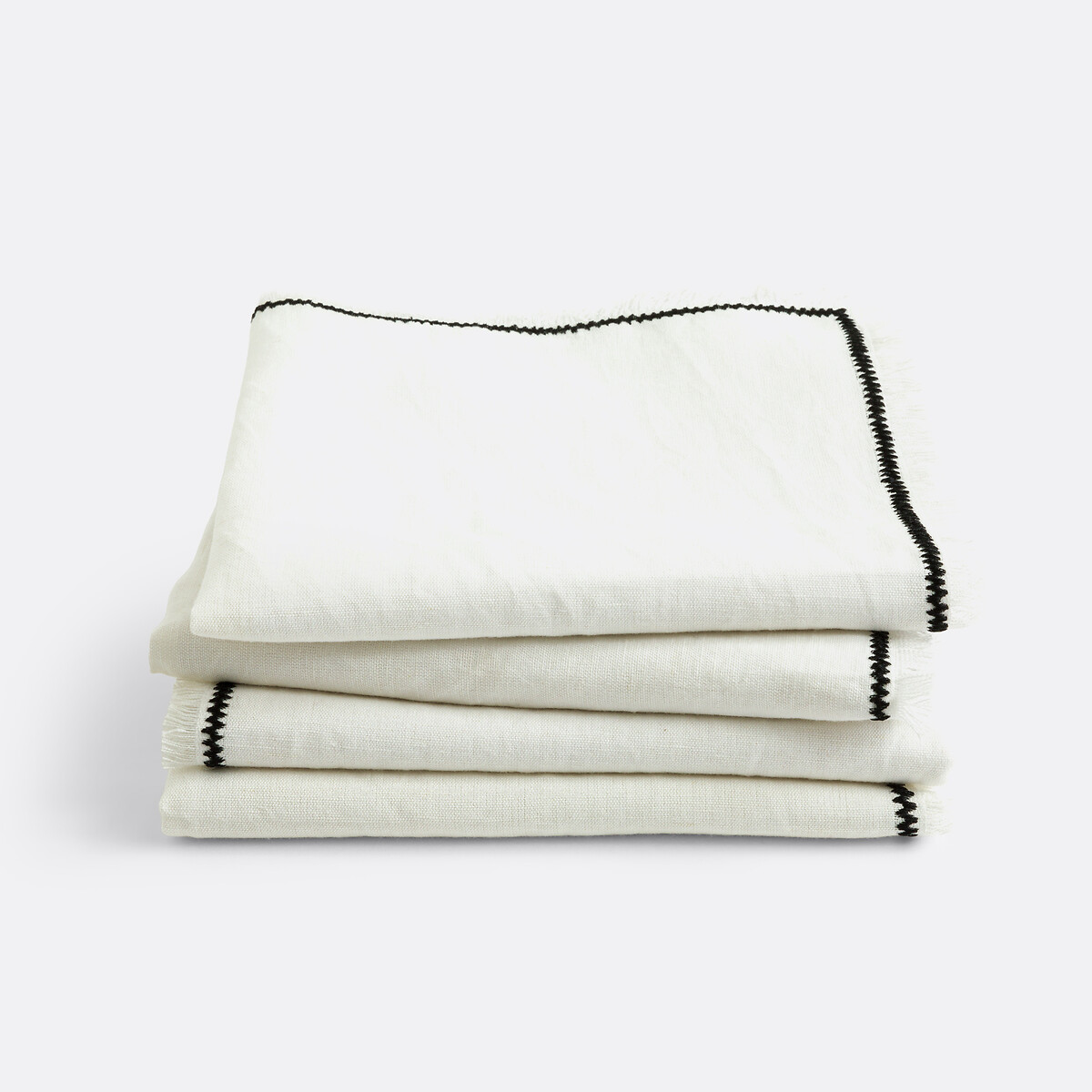 Σετ 4 πετσέτες φαγητού από λινό βαμβάκι 45x45 cm