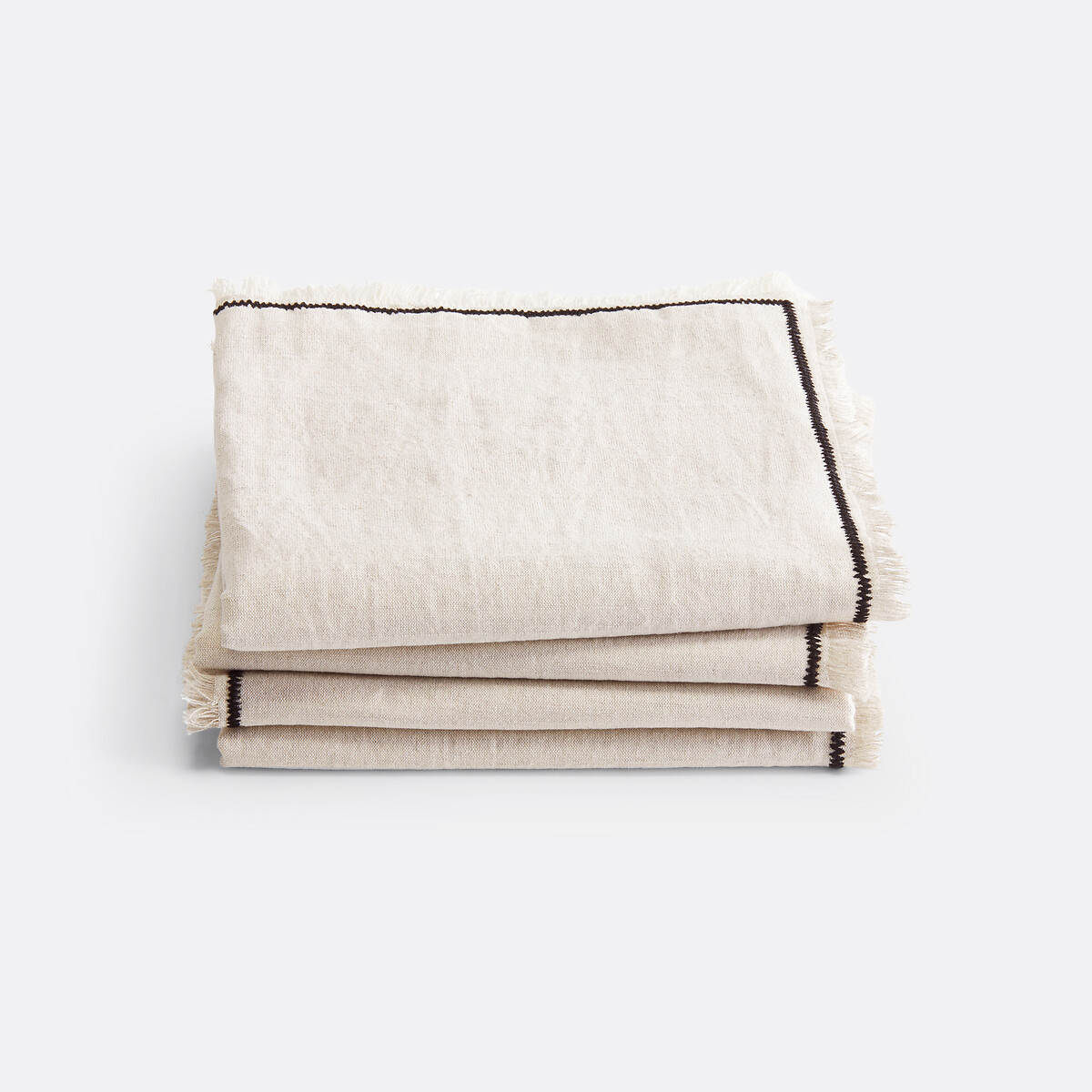 Σετ 4 πετσέτες φαγητού από λινό βαμβάκι 45x45 cm