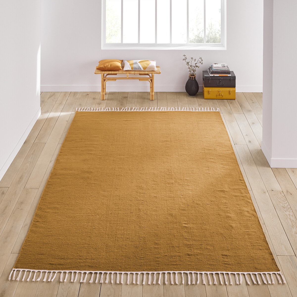 La Redoute Interieurs Μονόχρωμο χαλί με επίπεδη ύφανση 160x230 cm Μ230xΠ160cm