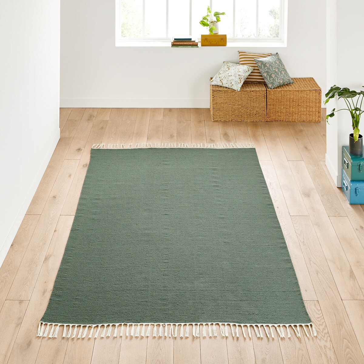La Redoute Interieurs Μονόχρωμο χαλί με επίπεδη ύφανση 120x170 cm Μ120xΠ170cm