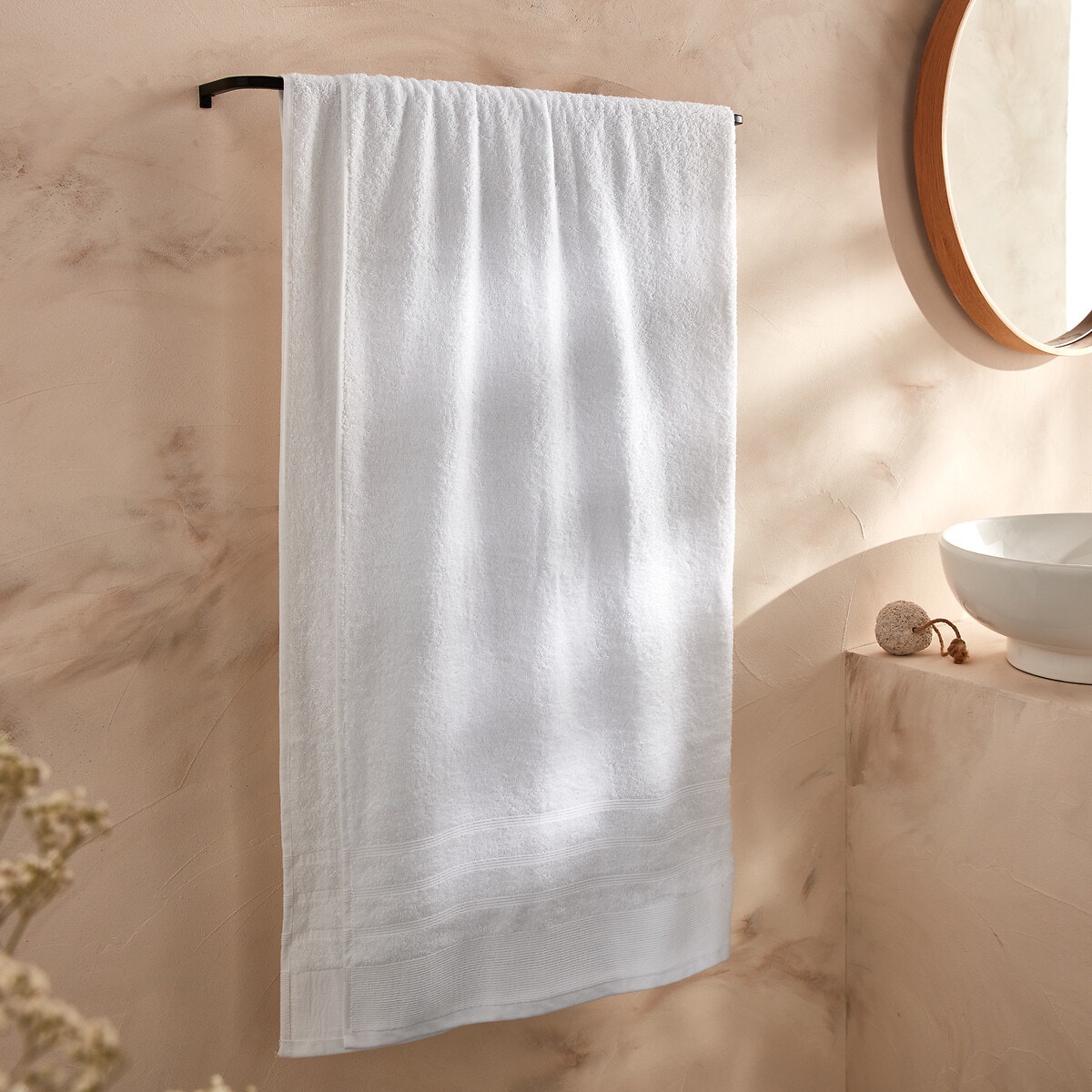 La Redoute Interieurs Μάξι μπουκλέ πετσέτα μπάνιου 600 g m² 100x180 cm