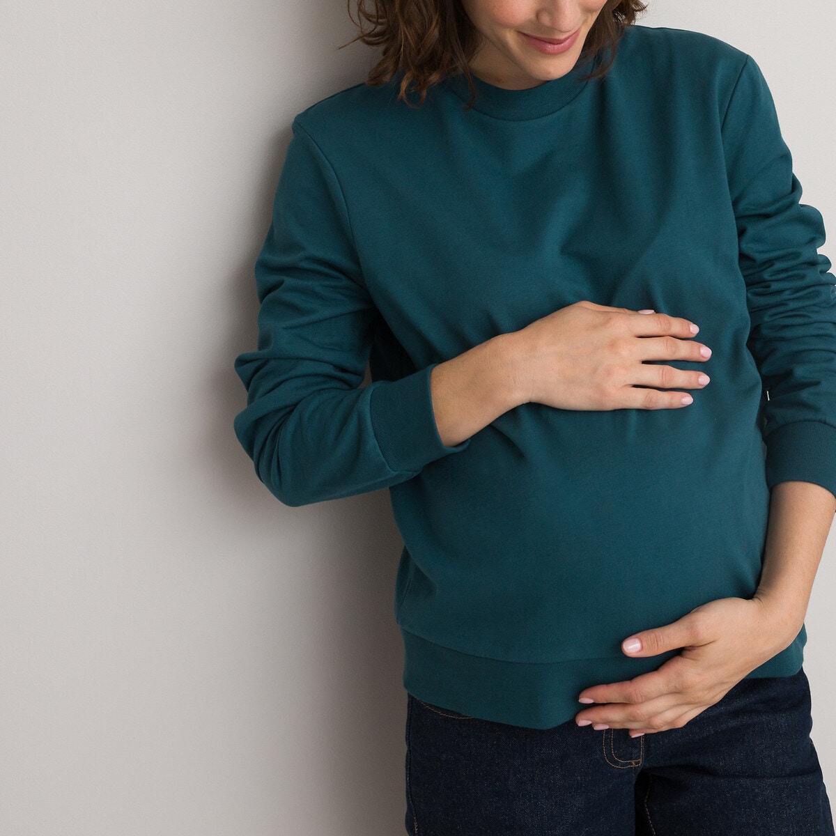 Φούτερ εγκυμοσύνης με στρογγυλή λαιμόκοψη