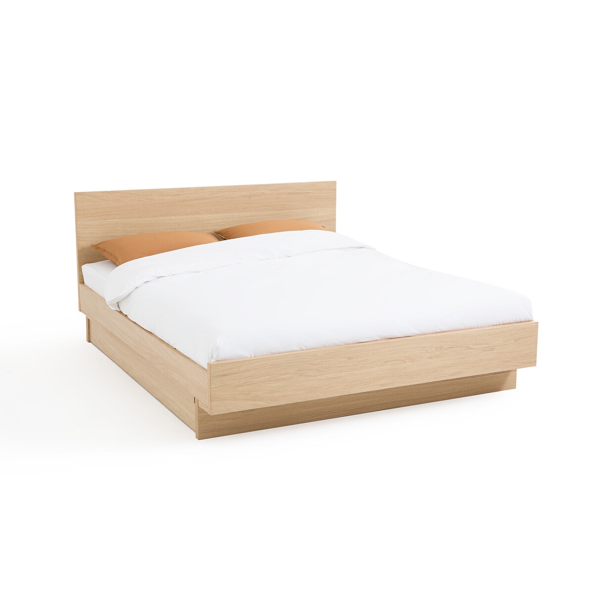 Κρεβάτι με καπλαμά ξύλου δρυ, Denho