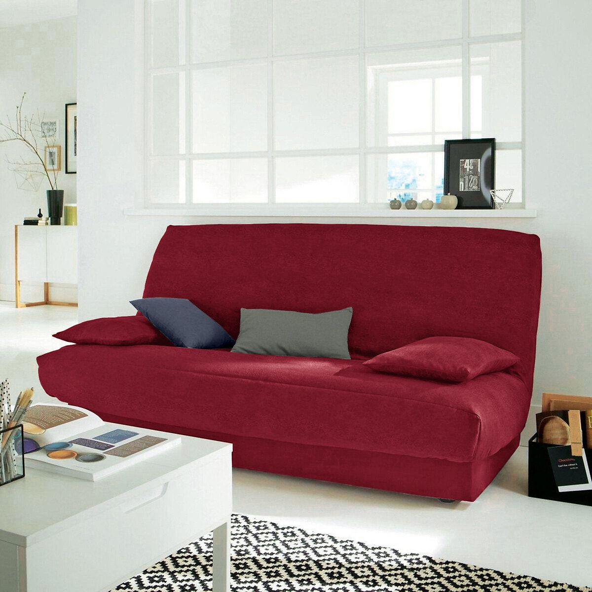 Σπίτι > Λευκά είδη > Ύφασμα, διακόσμηση > Καλύμματα καναπέ, καρέκλας > Καλύμματα για πτυσσόμενο καναπέ clic-clac, BZ Κάλυμμα από σουετίνα για πτυσσόμενο καναπέ clic-clac One size