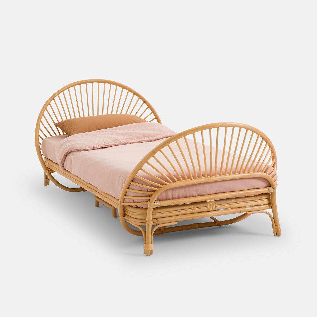 La Redoute Interieurs Κρεβάτι και τάβλες από ρατάν Μ194xΠ205xΥ79cm