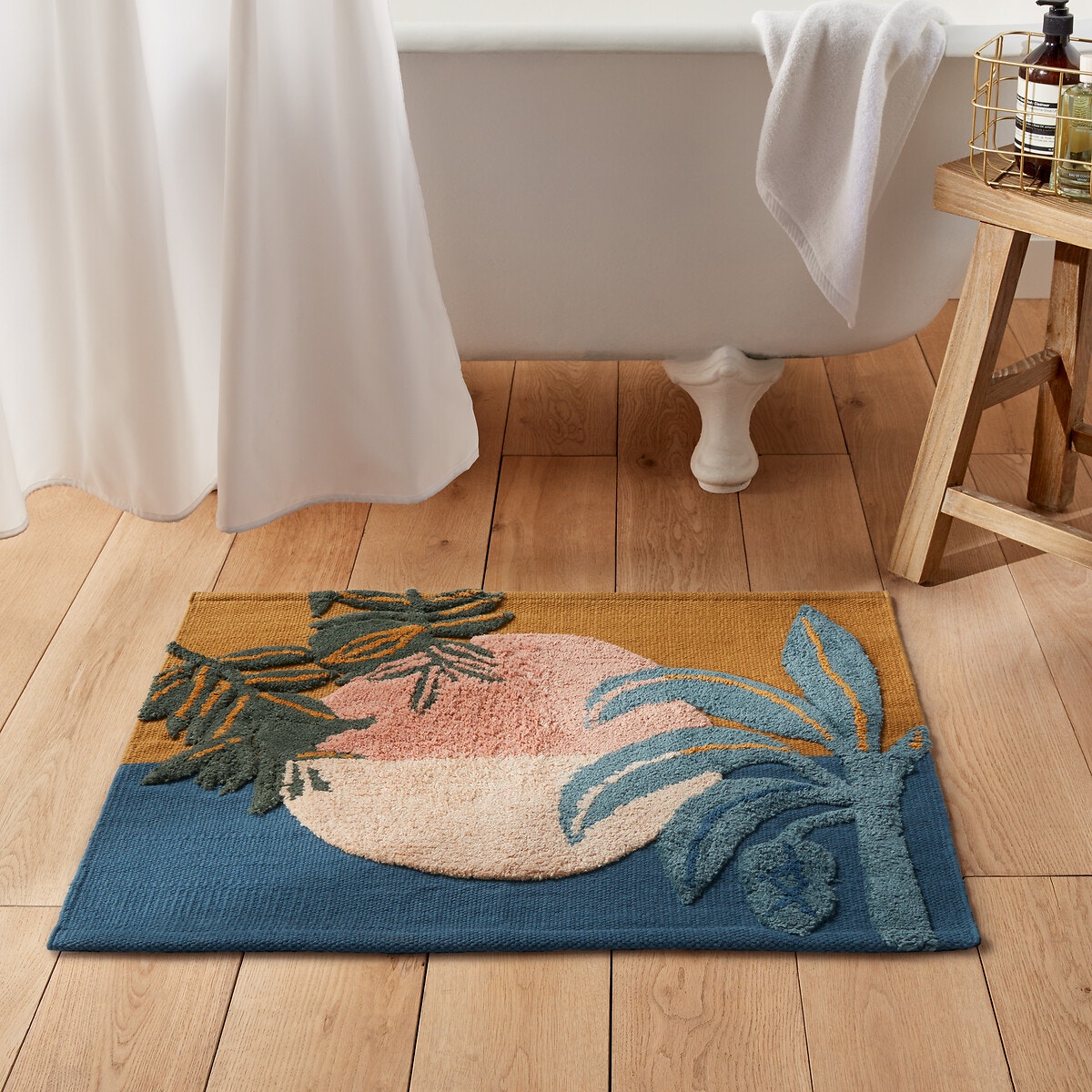 La Redoute Interieurs Βαμβακερό πατάκι μπάνιου 50x70 cm