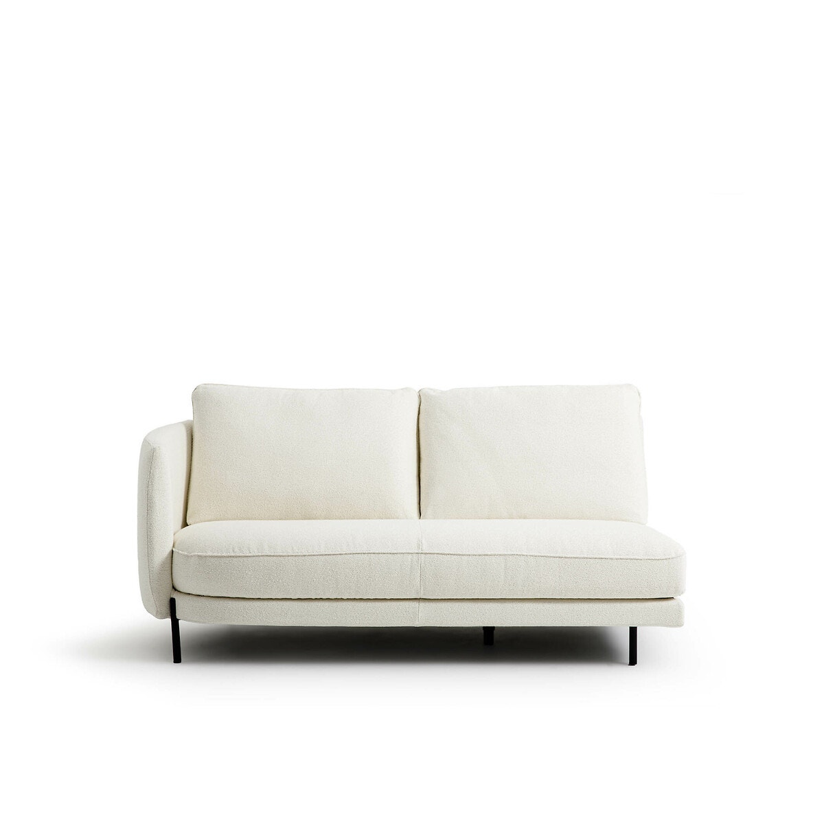 Μισός καναπές με μπουκλέ ταπετσαρία Arcus, σχεδίασης E. Gallina