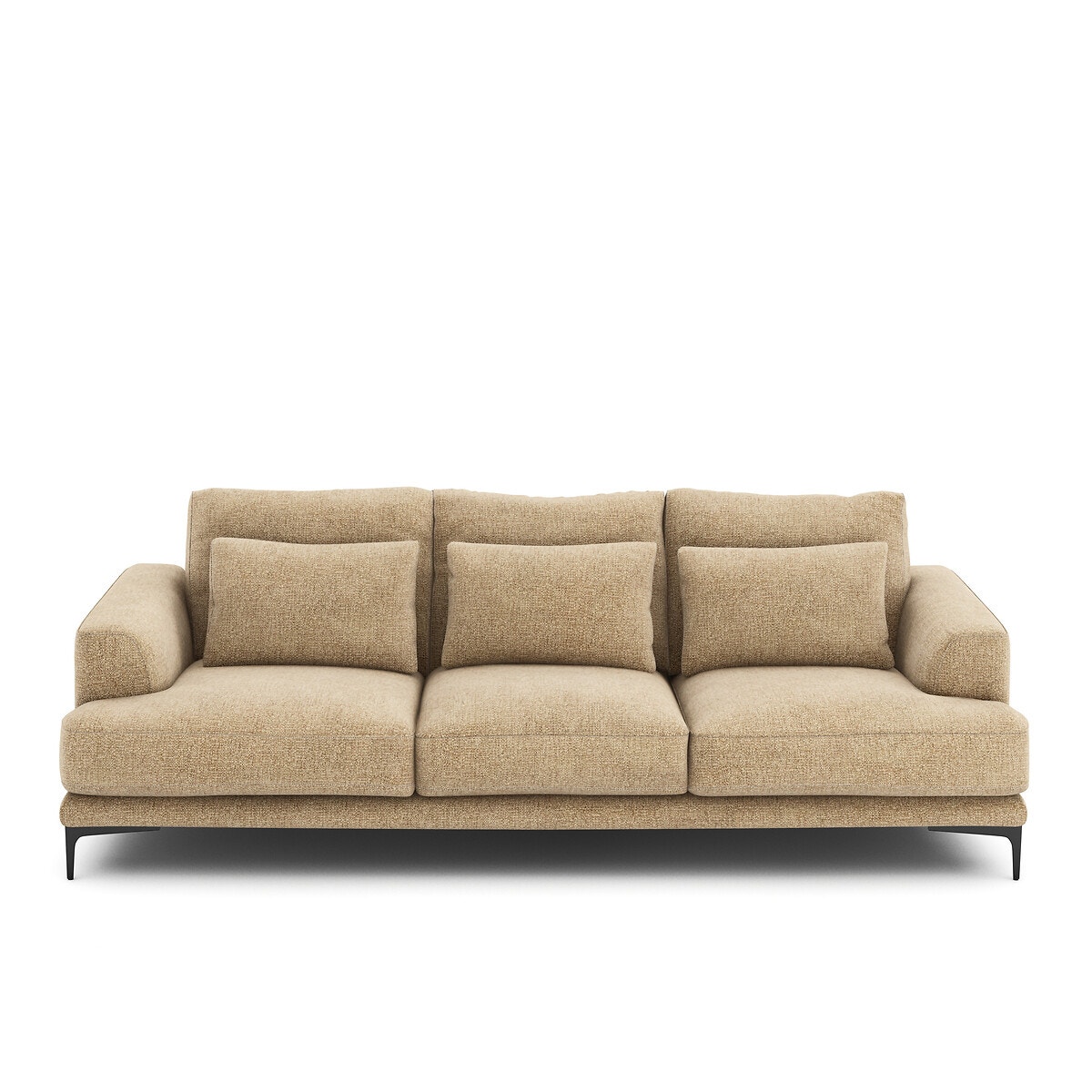 Καναπές με βαμβακερή ταπετσαρία Μ105xΠ217xΥ83cm