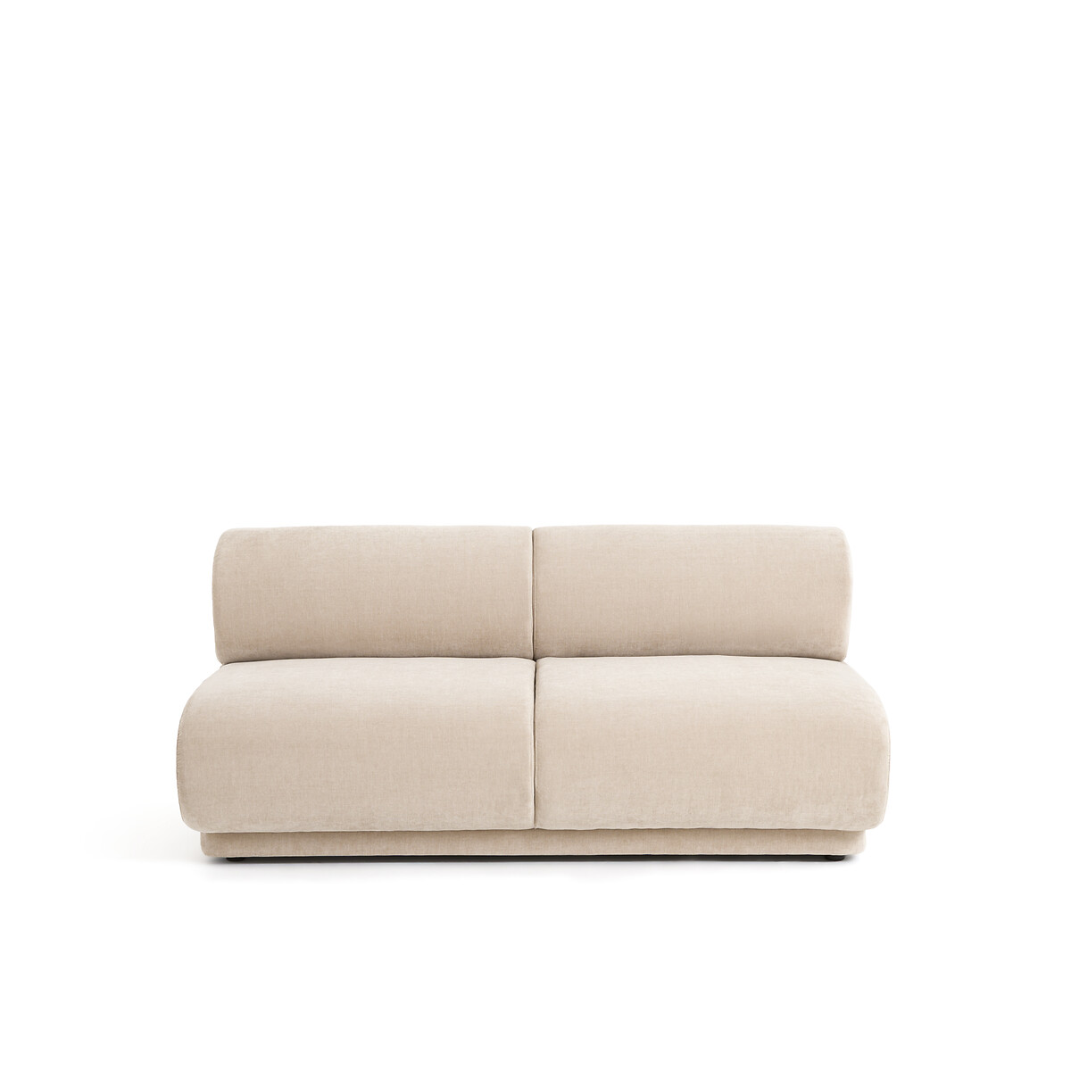 Καναπές από βελούδο με ανάγλυφη υφή Μ99xΠ162xΥ72cm