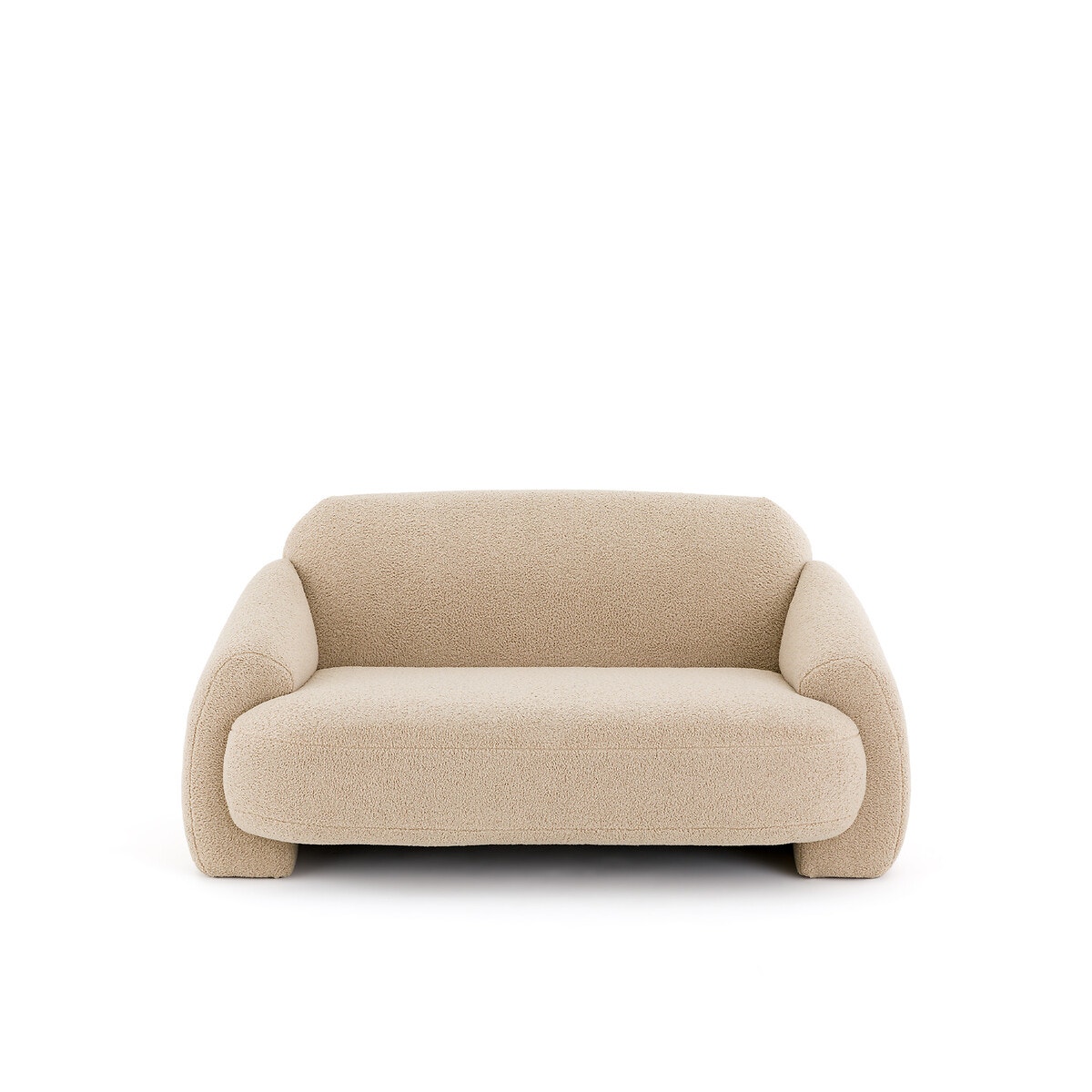 Διθέσιος καναπές με μπουκλέ ταπετσαρία Μ98xΠ154xΥ75cm