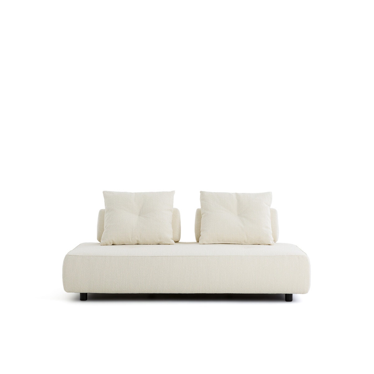 Καναπές με μπουκλέ ταπετσαρία Μ112xΠ192xΥ82cm