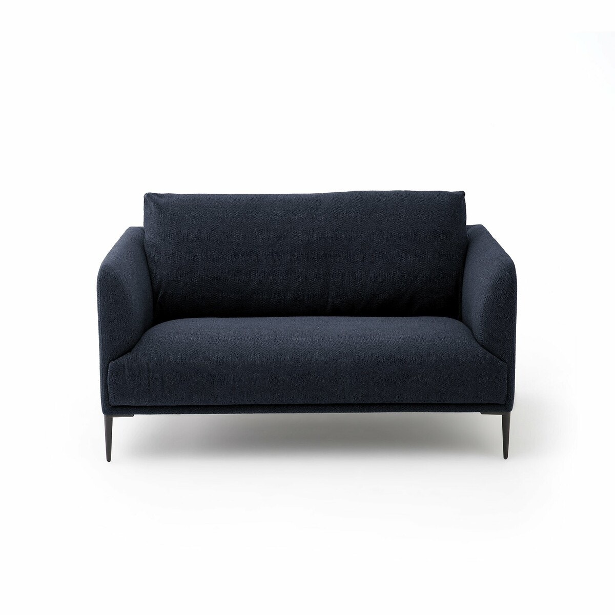 Διθέσιος καναπές με μπουκλέ μελανζέ Oscar, σχεδίασης E. Gallina