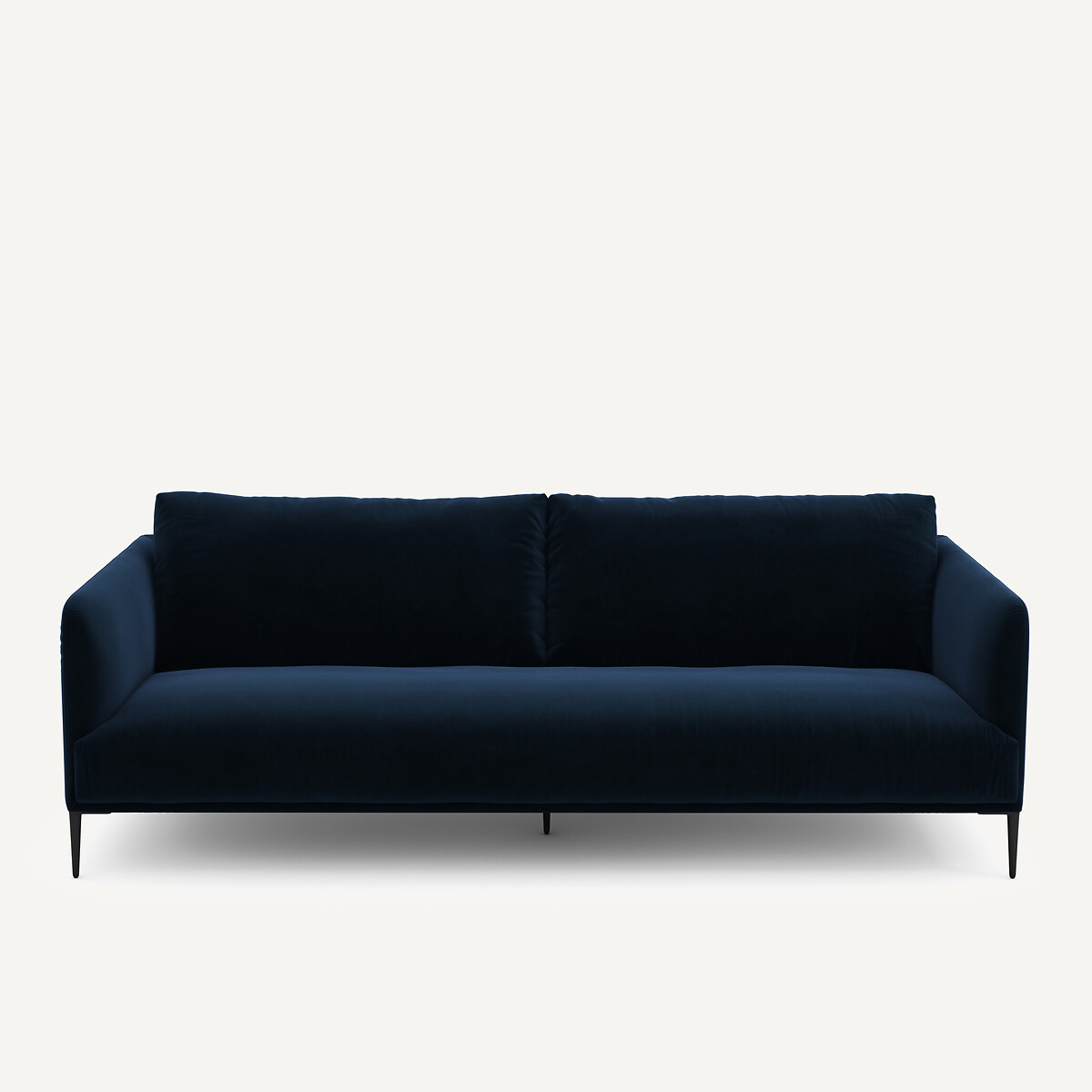 Καναπές με βελούδινη ταπετσαρία Oscar Μ103xΠ240xΥ82cm