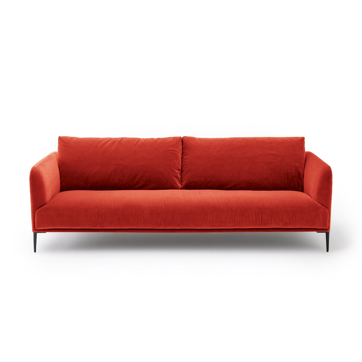 Καναπές με βελούδινη ταπετσαρία Oscar Μ103xΠ240xΥ82cm