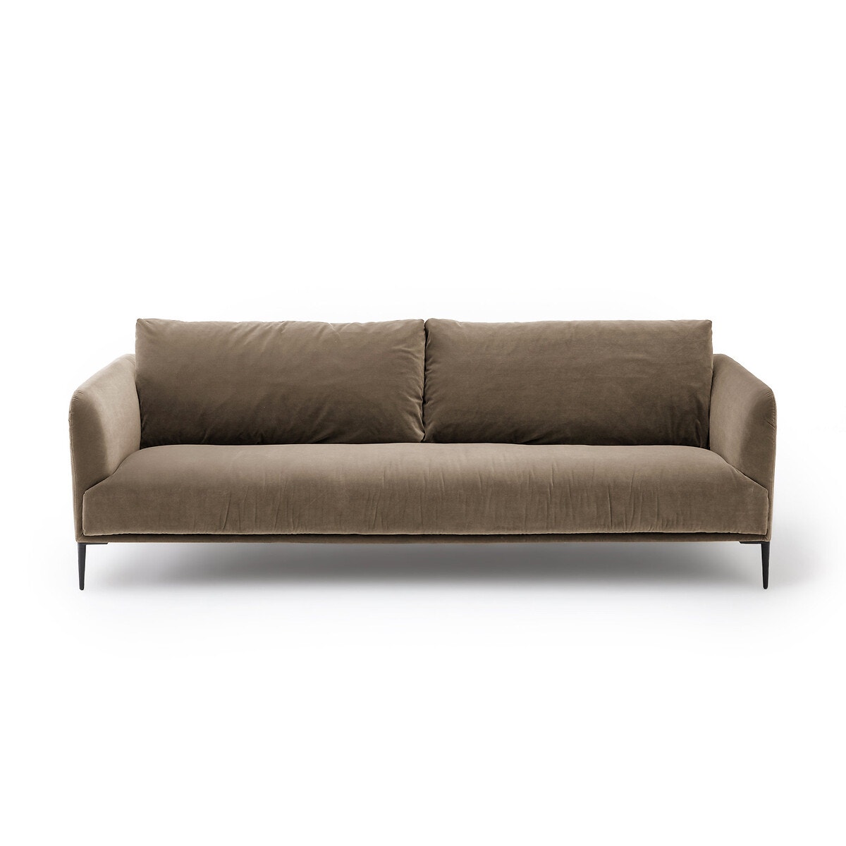 Καναπές με βελούδινη ταπετσαρία Oscar Μ103xΠ240xΥ82cm