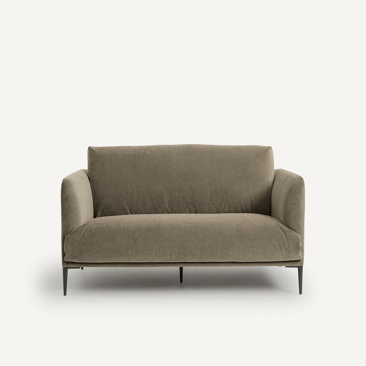Διθέσιος καναπές από βελούδο stonewashed Oscar Μ103xΠ145xΥ82cm