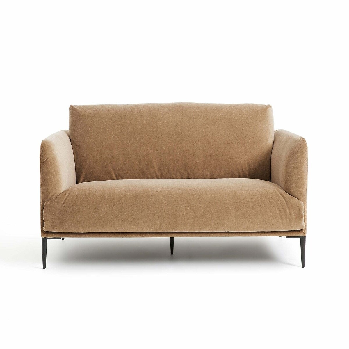 AM.PM Διθέσιος καναπές από βελούδο stonewashed Oscar Μ103xΠ145xΥ82cm