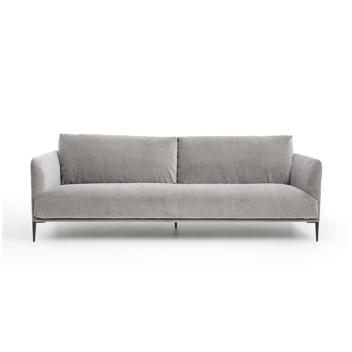 Καναπές από βελούδο stonewashed Oscar Μ103xΠ200xΥ82cm
