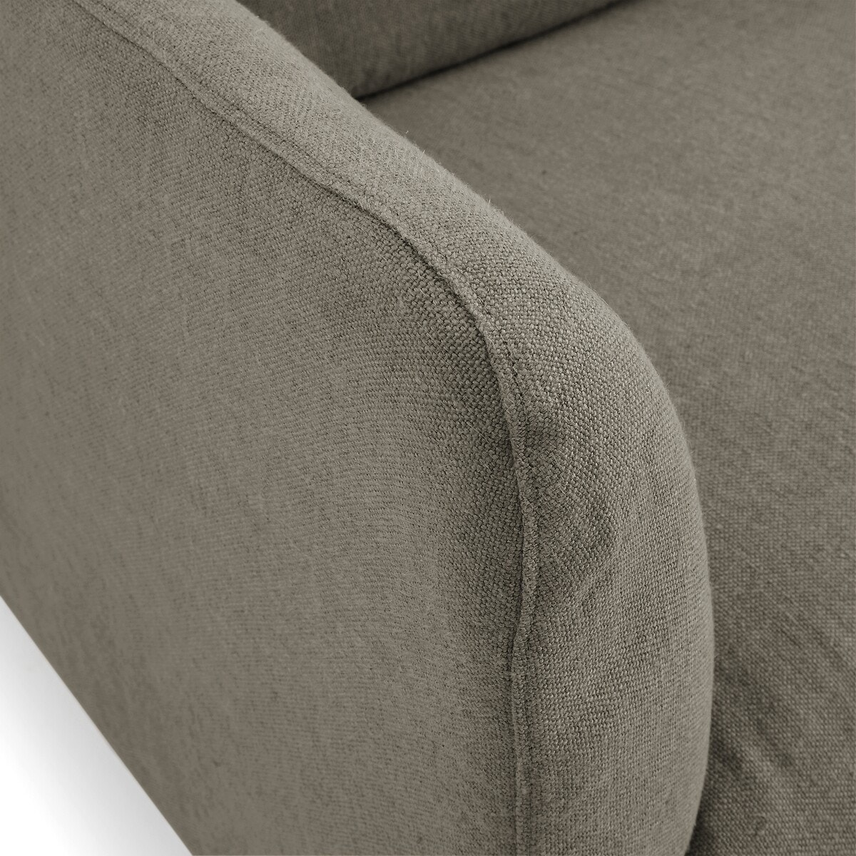 Καναπές από χοντρό λινό ύφασμα stonewashed Oscar, σχεδίασης E.Gallina