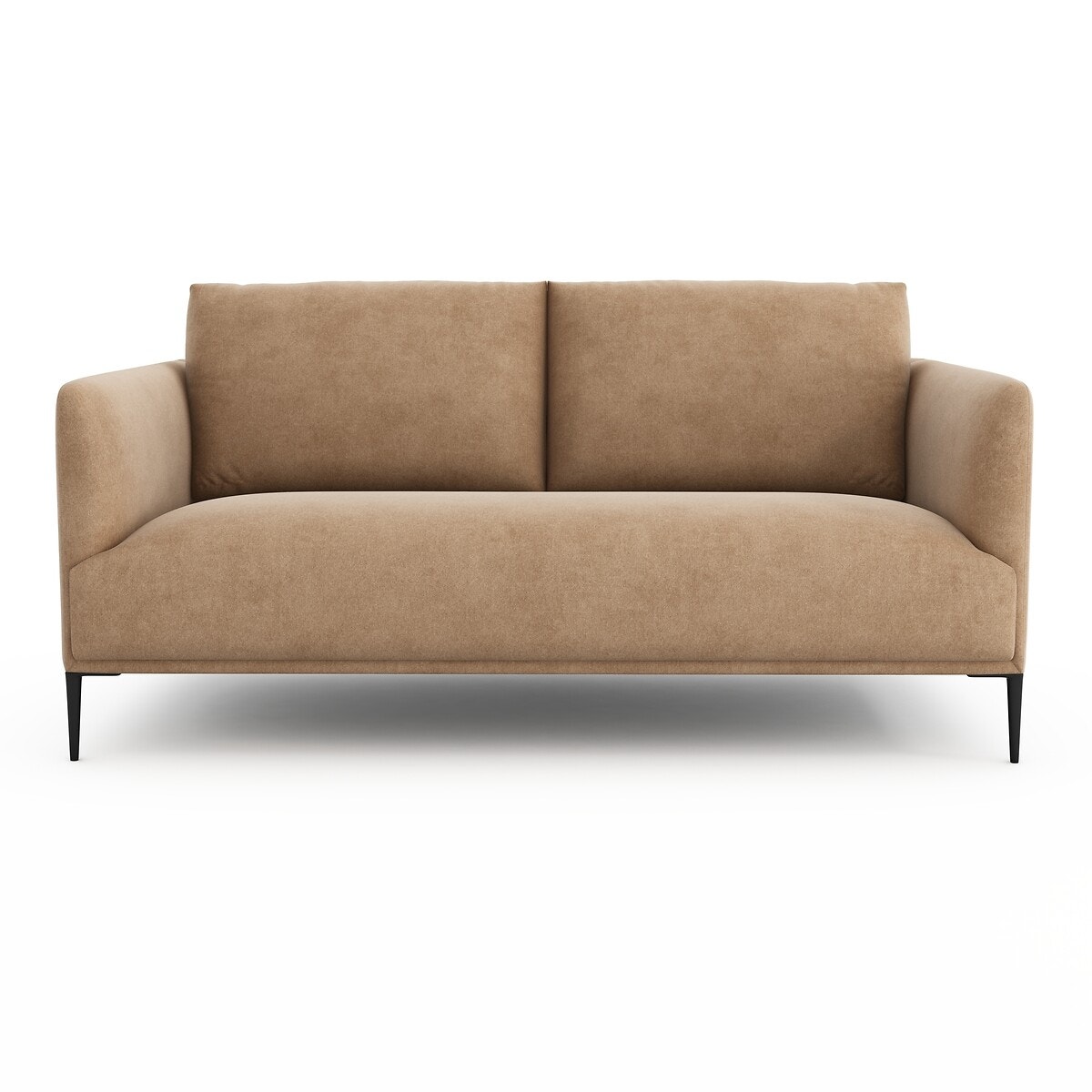 Καναπές από βελούδο stonewashed Μ103xΠ179xΥ82cm