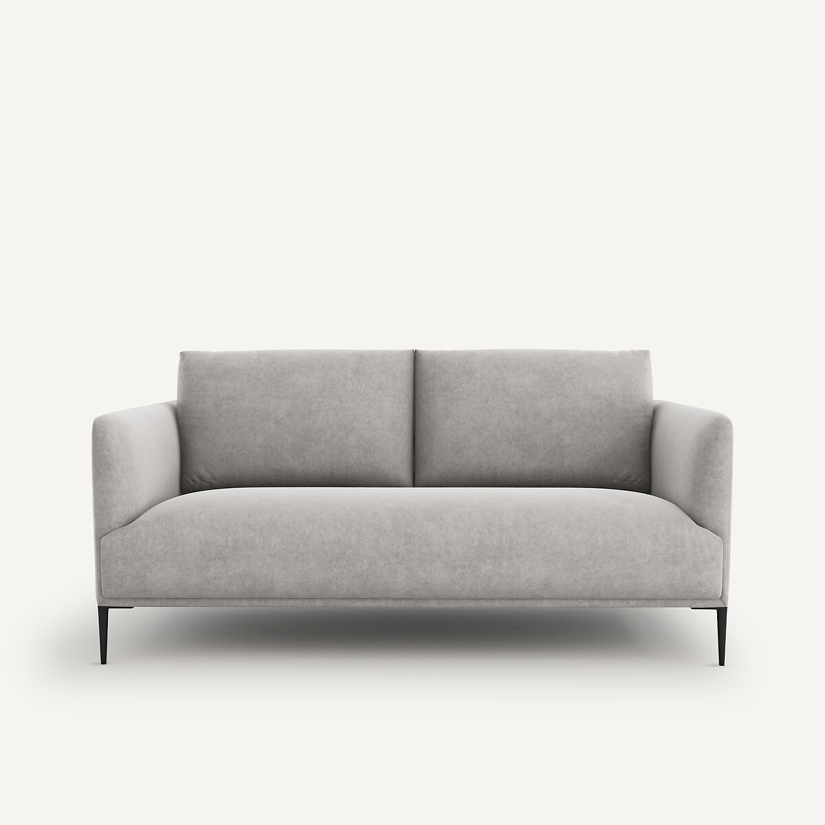 Καναπές από βελούδο stonewashed Μ103xΠ180xΥ82cm
