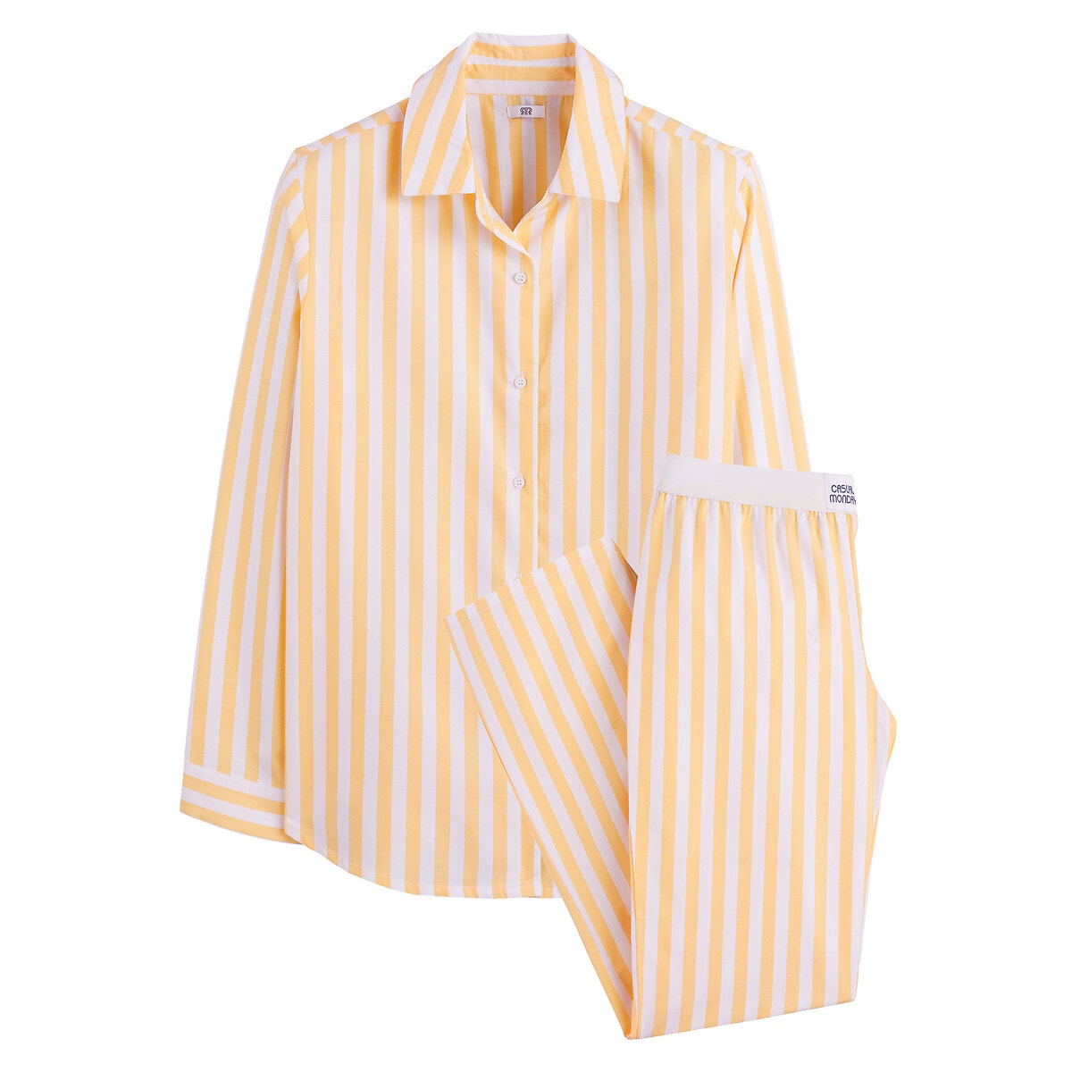 Πιτζάμα από βαμβακερή ποπλίνα με ρίγες