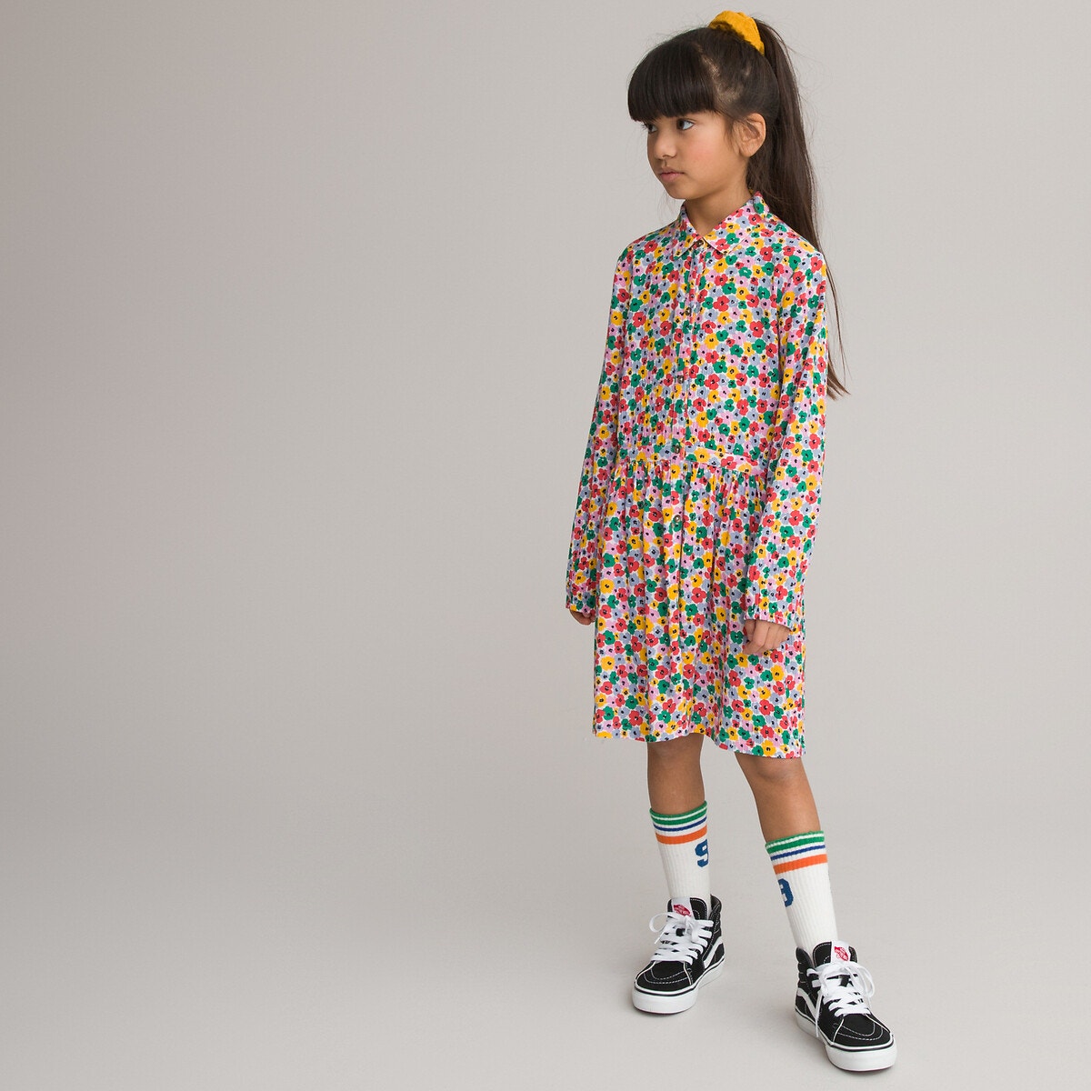 Μόδα > Παιδικά > Κορίτσι > Φορέματα Μακρυμάνικο φόρεμα με πολύχρωμο φλοράλ μοτίβο
