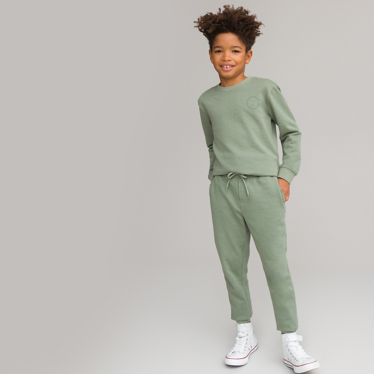 Φούτερ με στρογγυλή λαιμόκοψη