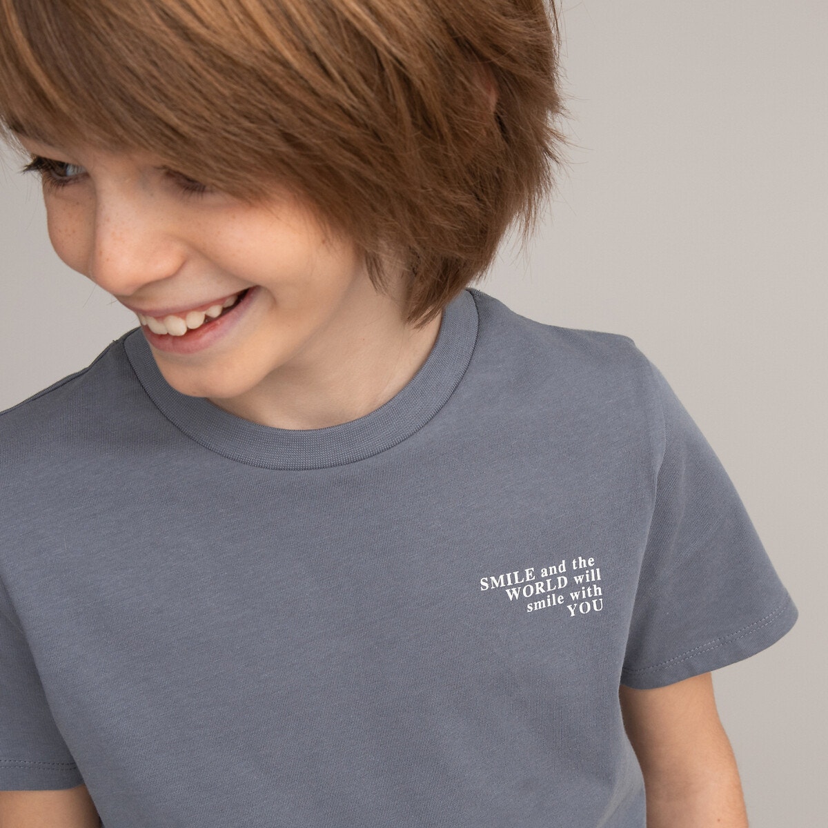 Μόδα > Παιδικά > Αγόρι > T-shirt, πόλο > Κοντά μανίκια Σετ 3 T-shirt με μήνυμα στο στήθος