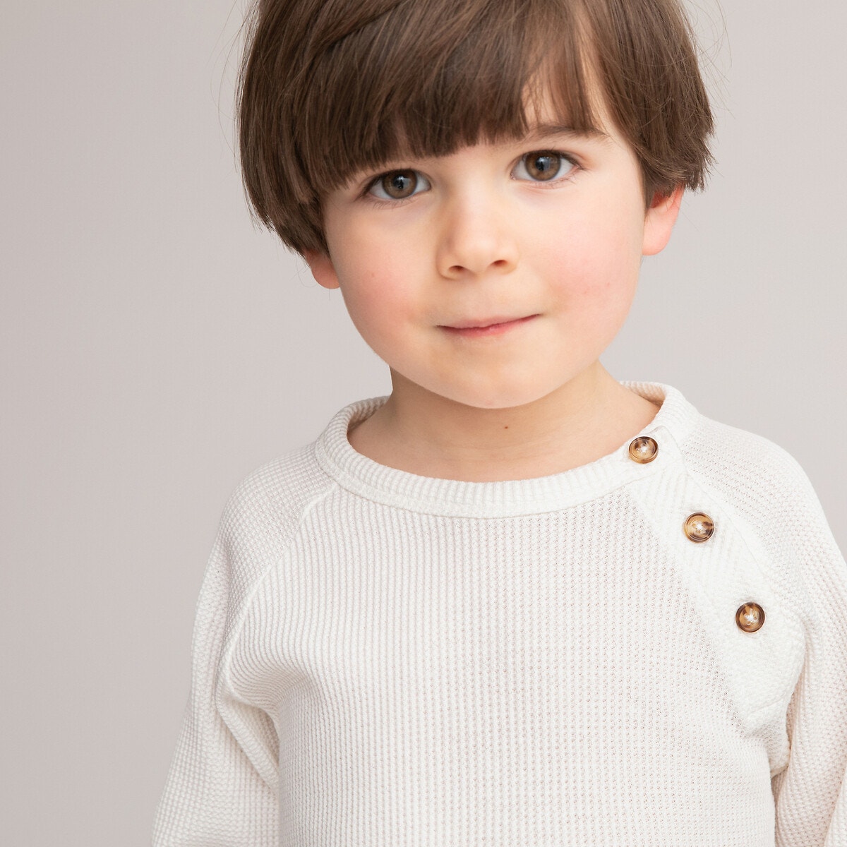 Σετ 2 μακρυμάνικες μπλούζες με κυψελωτή ύφανση