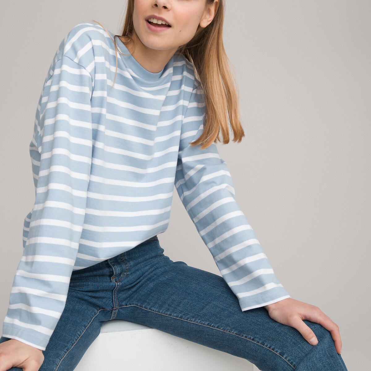 Μακρυμάνικη ριγέ μπλούζα