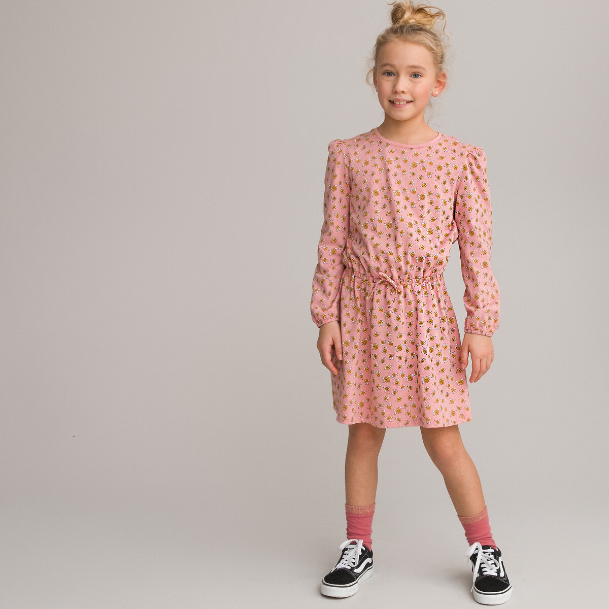 Μακρυμάνικο φόρεμα με φλοράλ μοτίβο