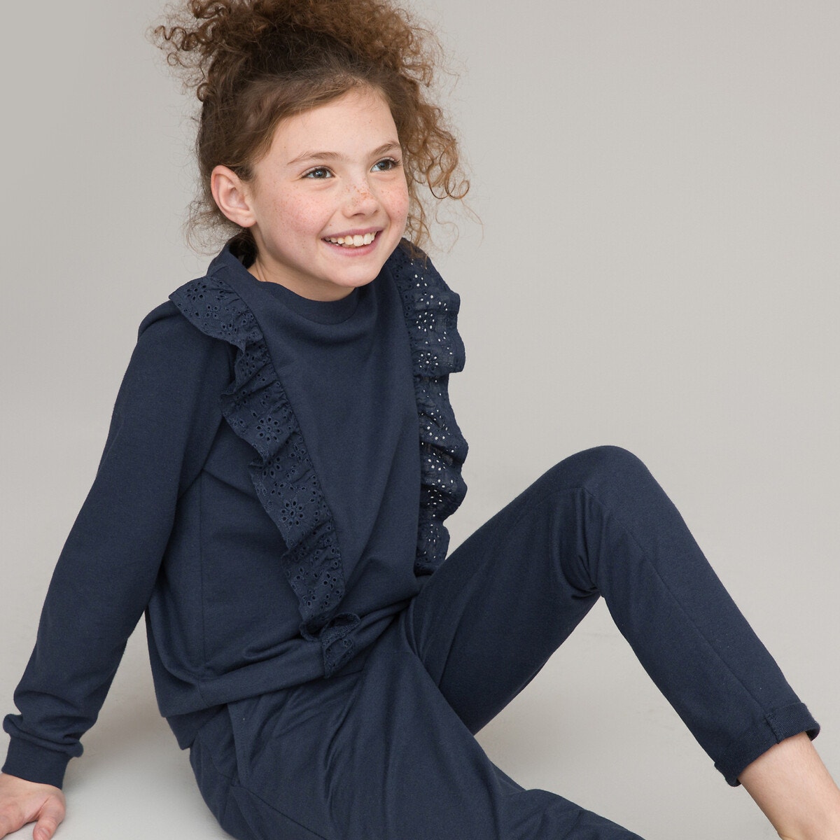 Σύνολο φούτερ με βολάν + παντελόνι