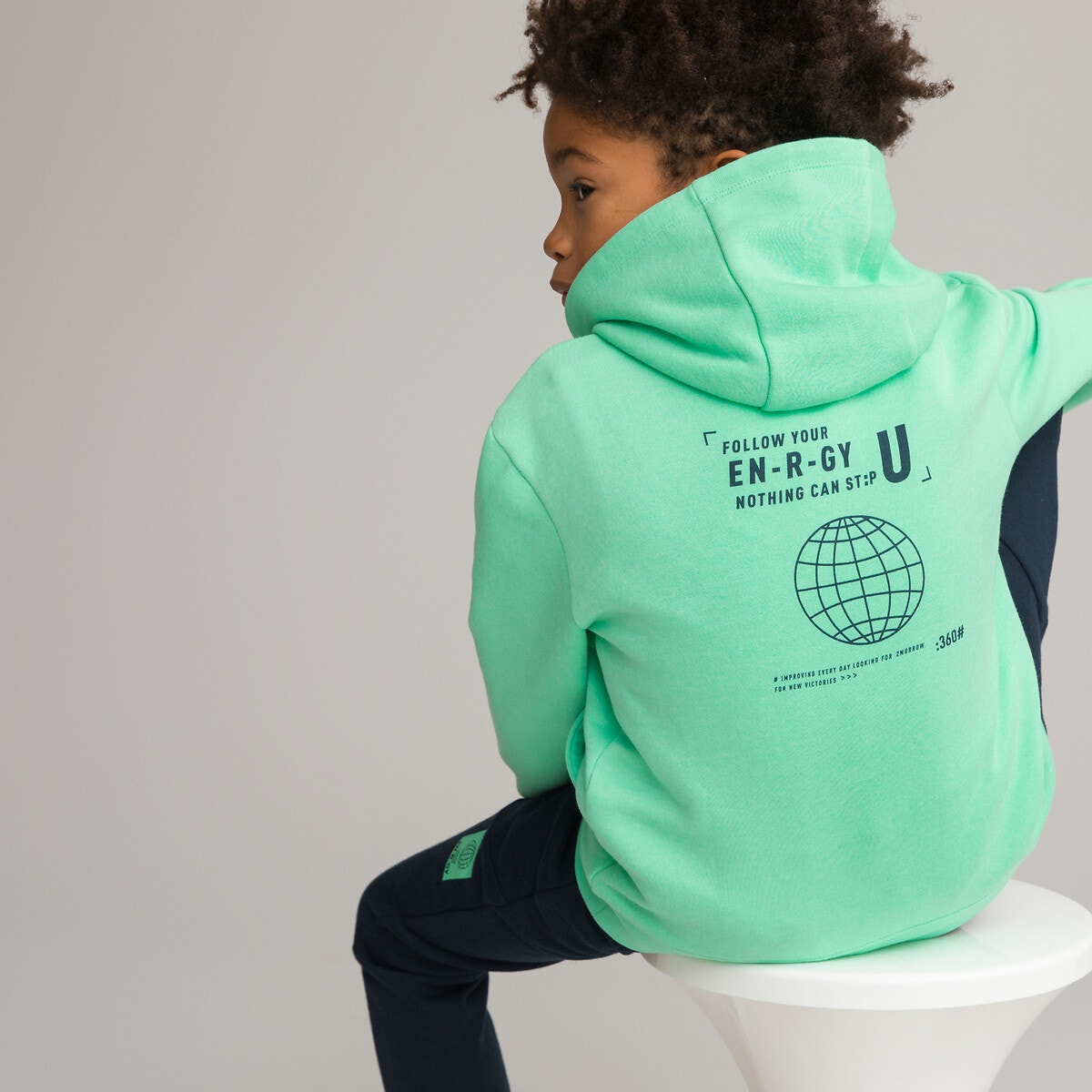 Φανελένιο σύνολο φούτερ και παντελόνι