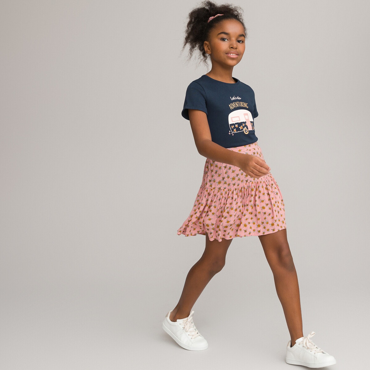 Φούστα-σορτς με φλοράλ μοτίβο