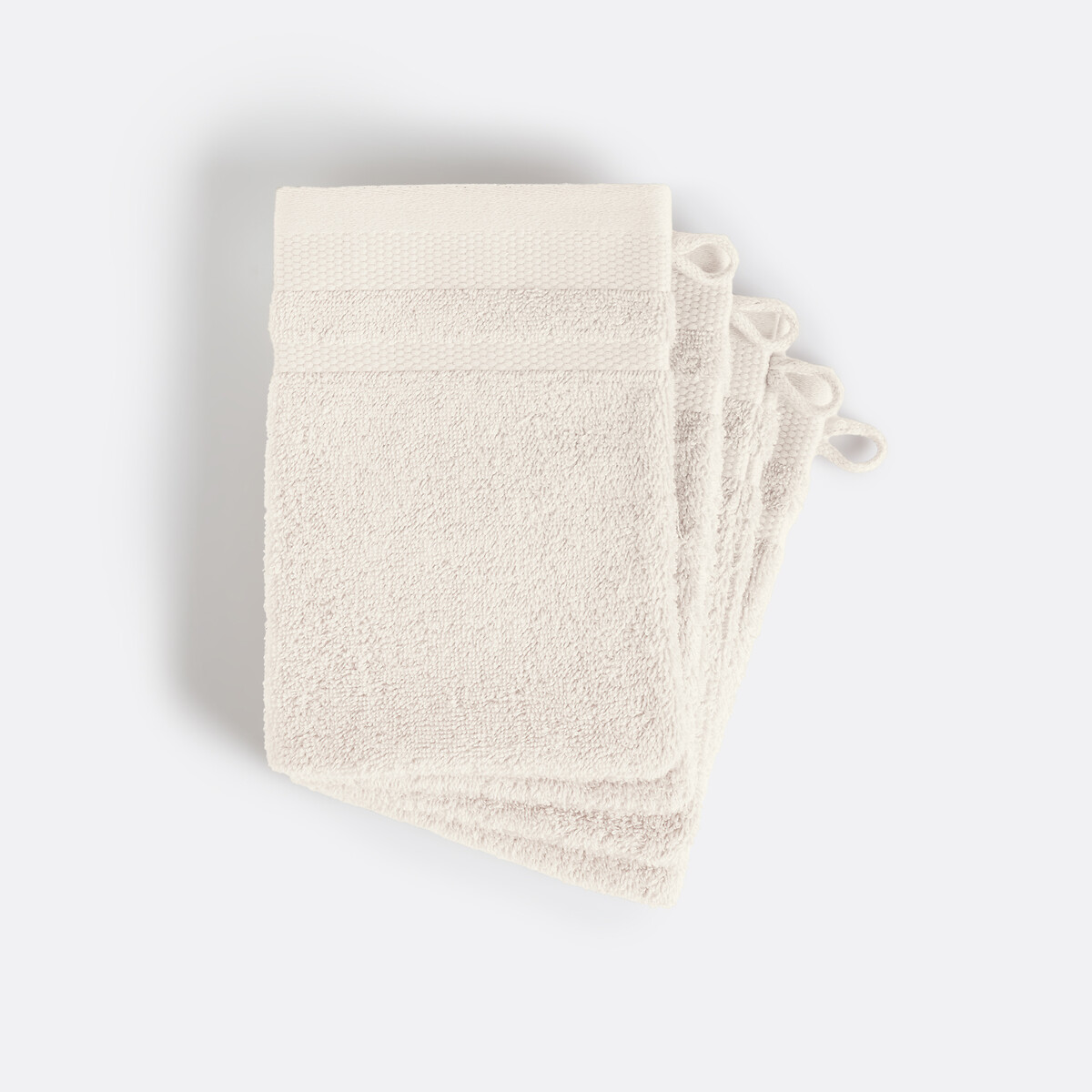 Σετ 4 γάντια μπάνιου από αιγυπτιακό βαμβάκι 15x21 cm