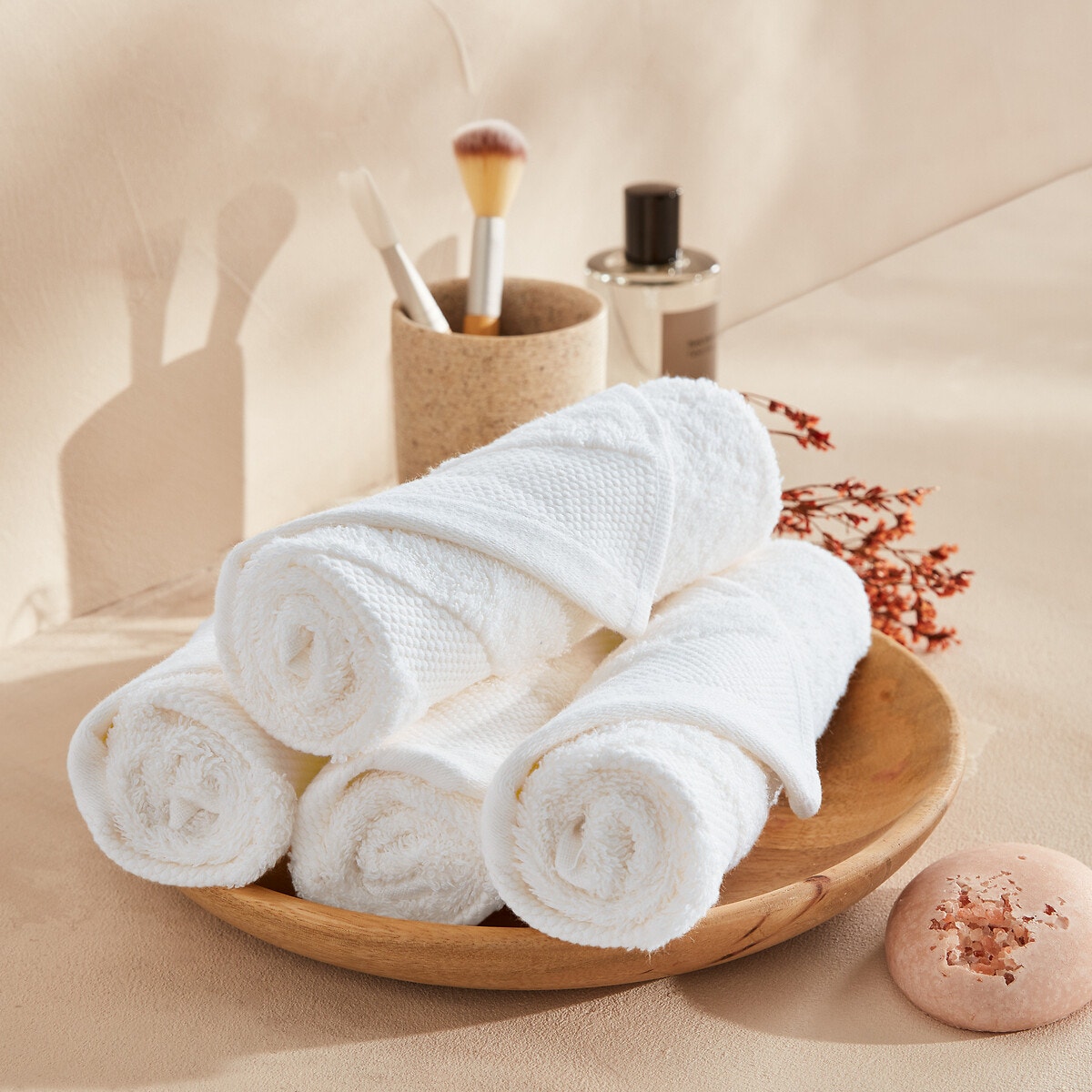 Σπίτι > Λευκά είδη > Μπάνιο > Πετσέτες προσώπου Σετ 4 πετσέτες χεριών από αιγυπτιακό βαμβάκι 40x40 cm